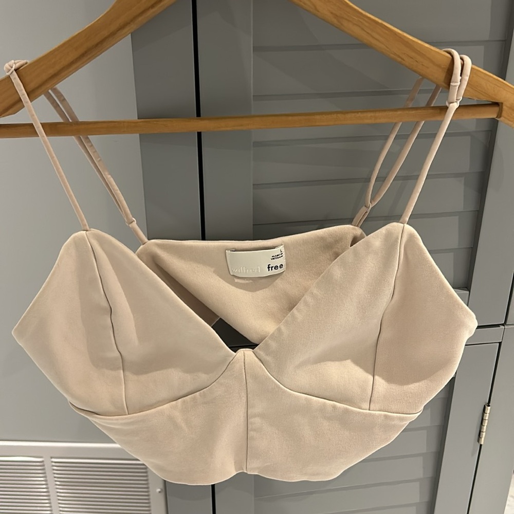 ARITZIA WILFRED FREE bustier bra crop top LARGE